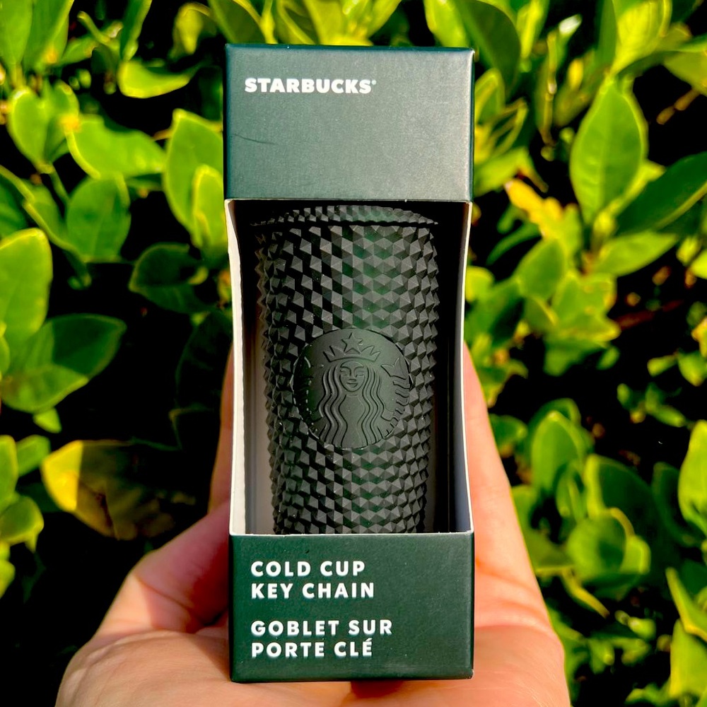 Starbucks Hunter Green Studded Ornament Keychain